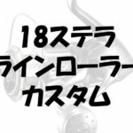 18ステラのラインローラーカスタムでノイズ軽減と飛距離向上