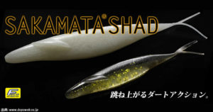 サカマタシャッド8インチ6インチのフックサイズと重さと通販