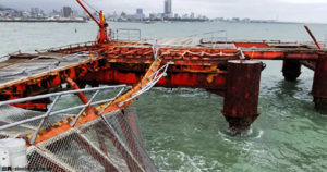 須磨海釣り公園と平磯海釣り公園が台風被害で臨時閉園の事態