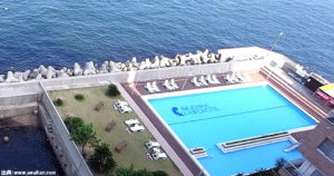 淡路島観光ホテルのプライベート釣り場が台風被害で壁崩壊