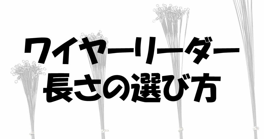 タチウオワインドのリーダーの太さと長さの違いによる釣果差 | 釣り情報のインフォ