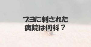ブヨに刺されたら何科の病院を受診？塗り薬は市販薬で良いか